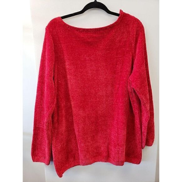 Plus-Size Soft Lightweight Chenille Sweater Top‎ - Picture 2 of 6